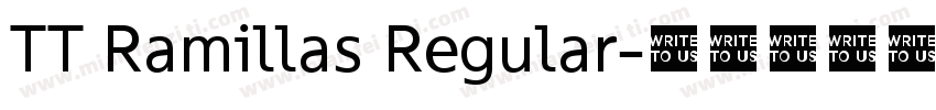 TT Ramillas Regular字体转换